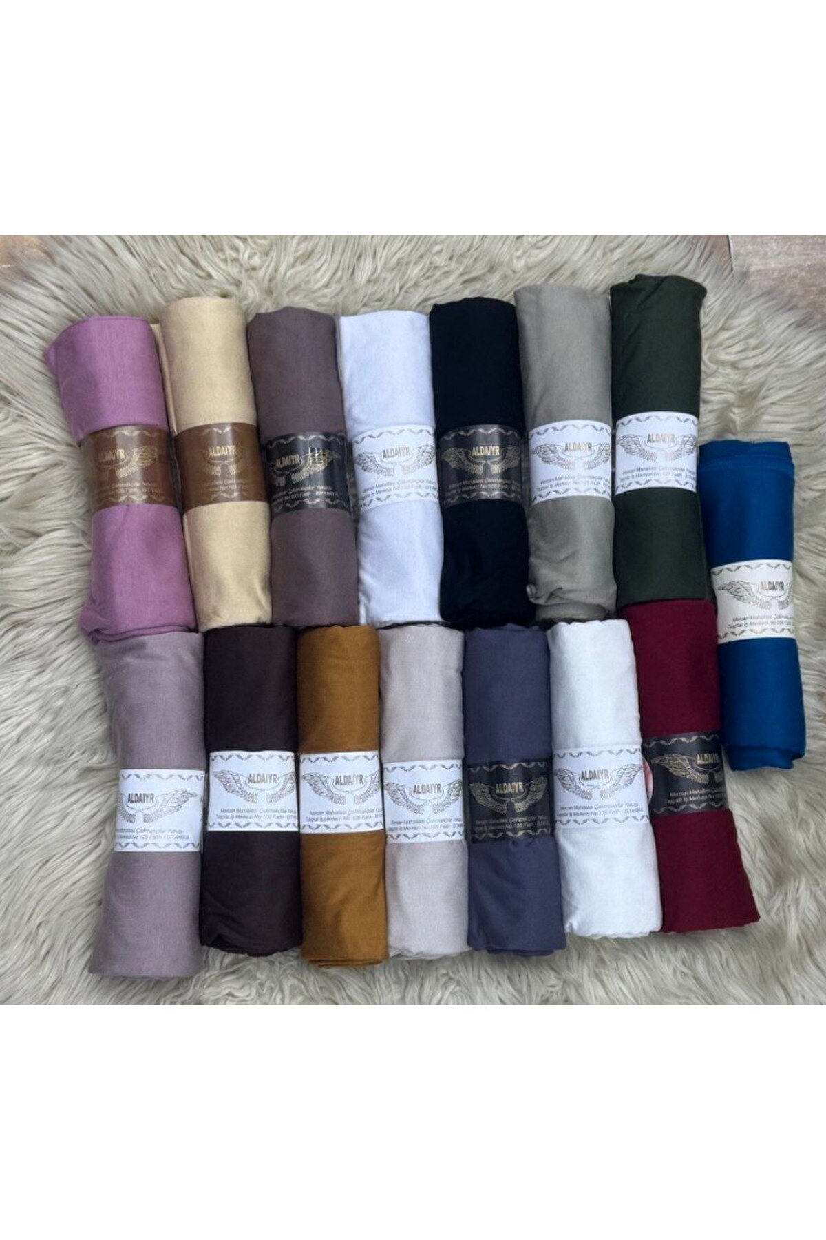 15 ADET Penye Şal Düz