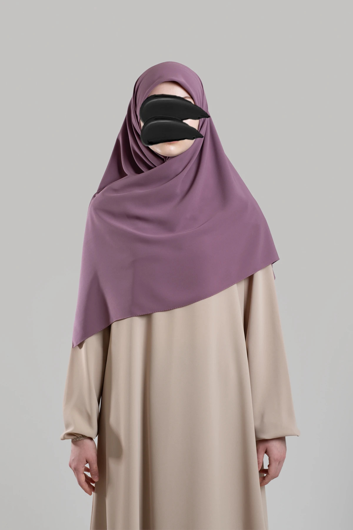 Medine İpeği Eşarp - Gül Kurusu