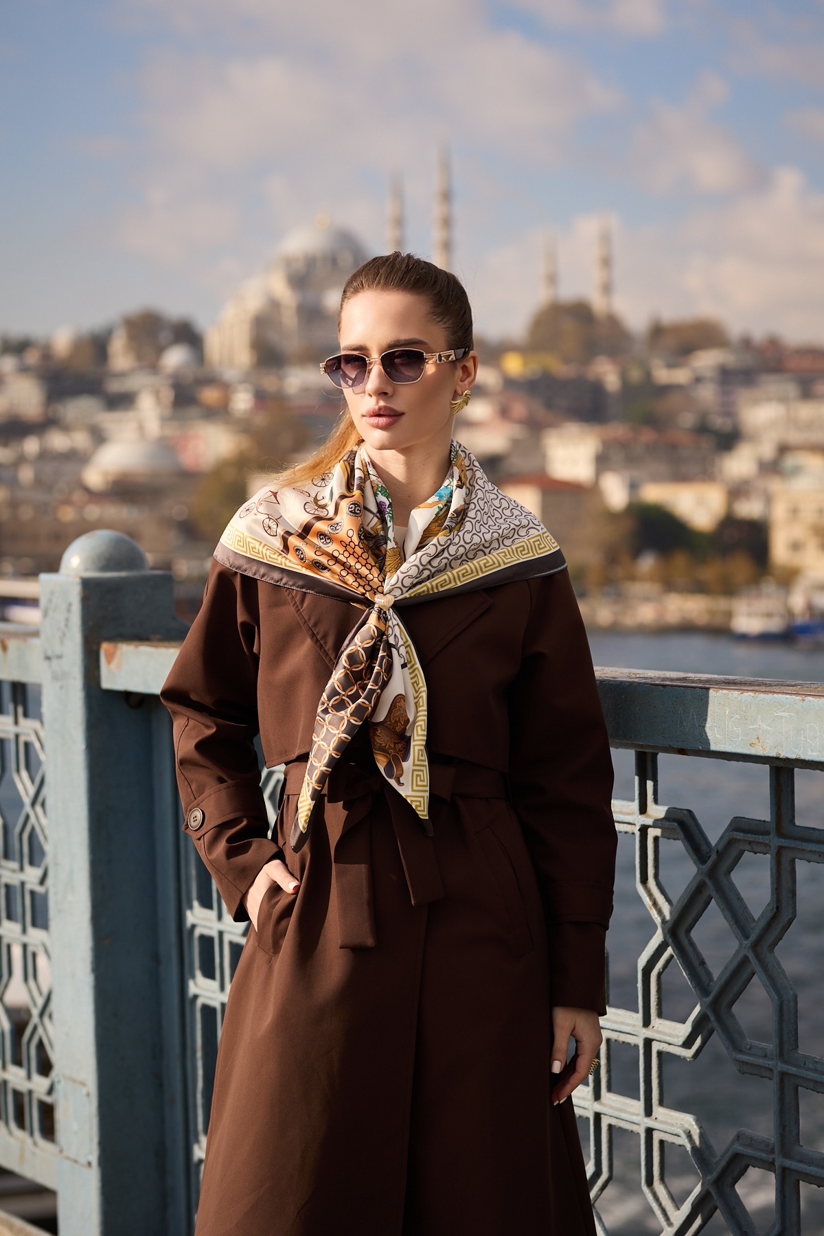 KADIN FULAR BANDANA EŞARP 90CM