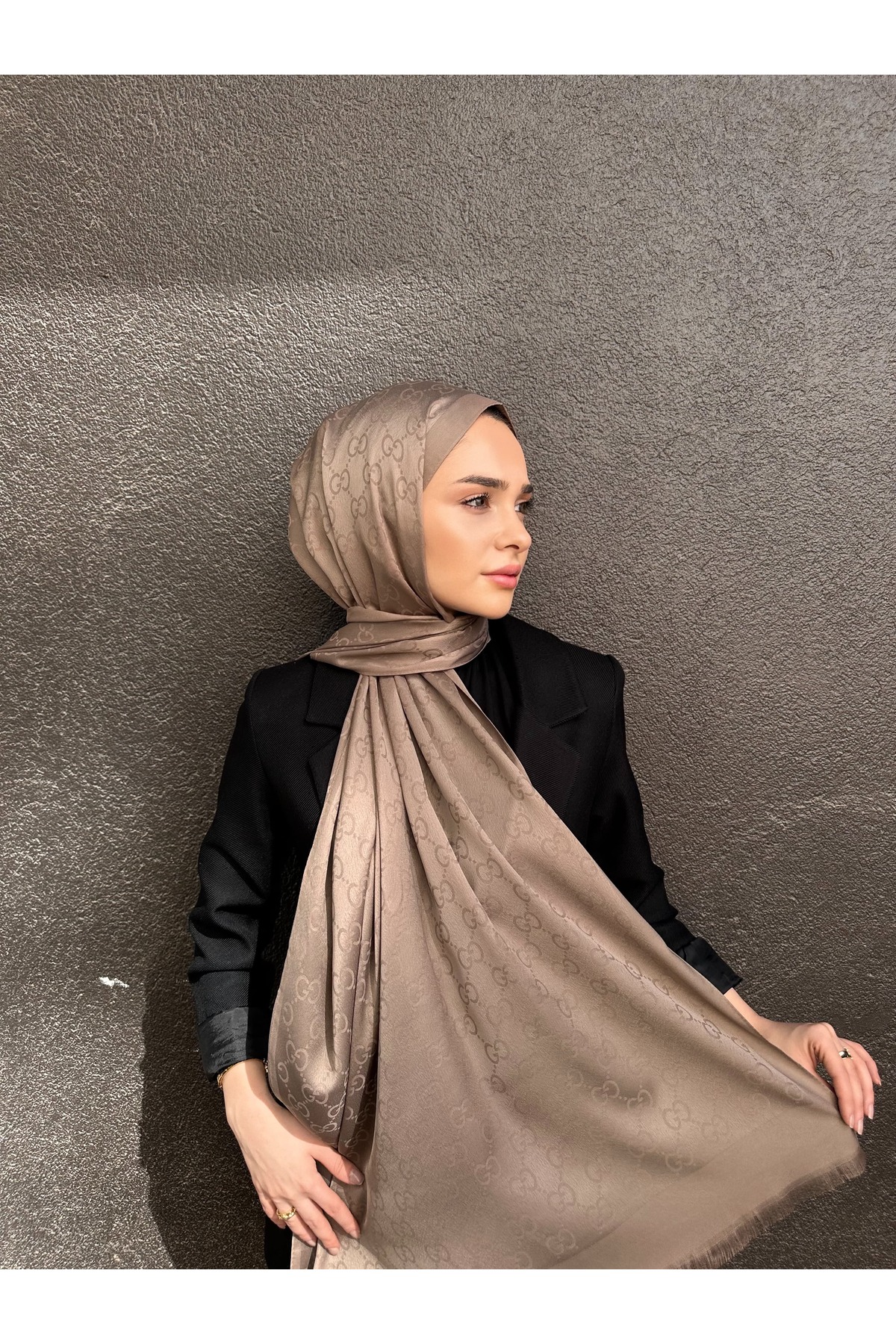 Yeni Sezon Harf Desen Yazlık Pamuk Kaşmir Şal Silk Scarfs Hijab Shawl