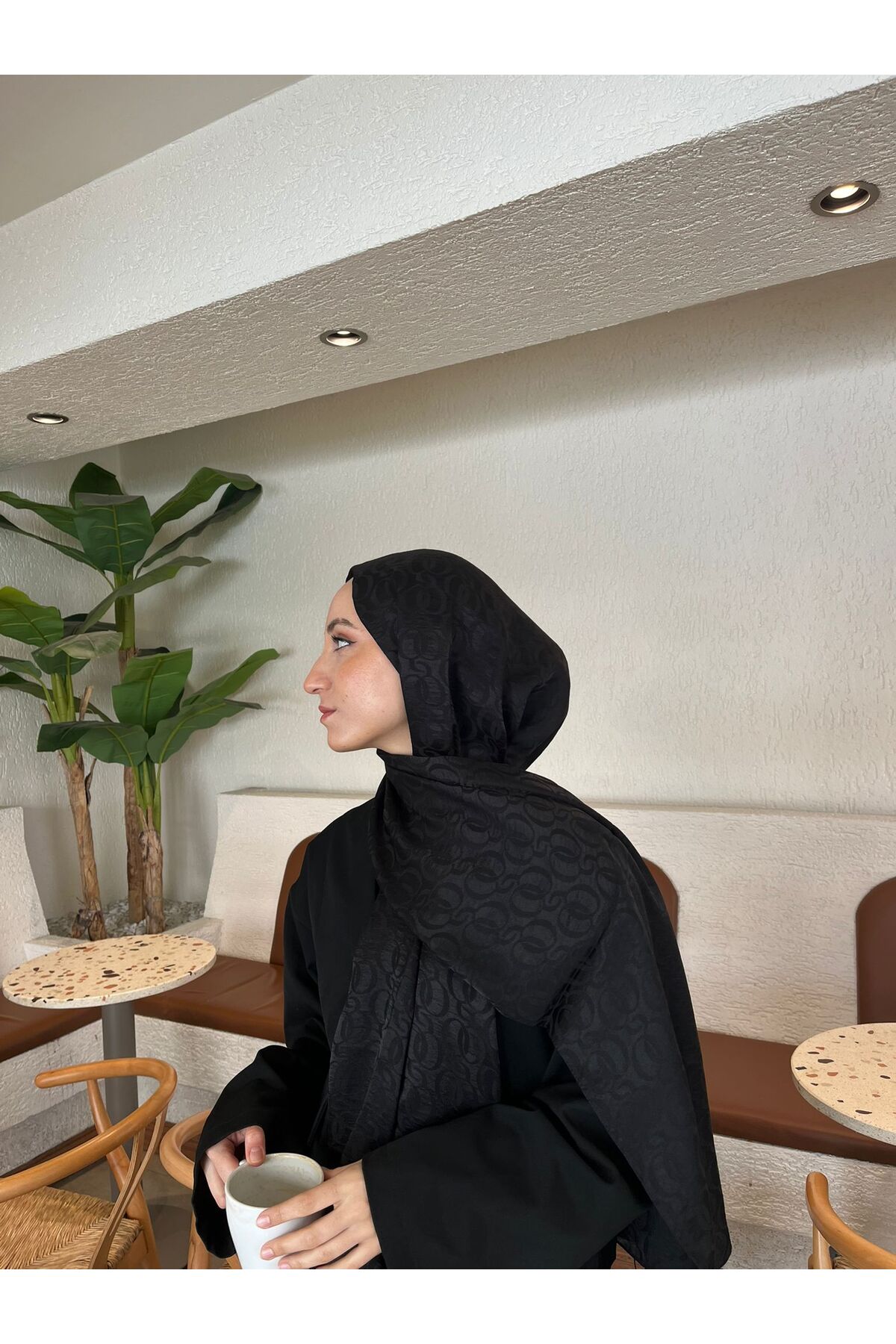 Premium Jakar Halka Desen Şal