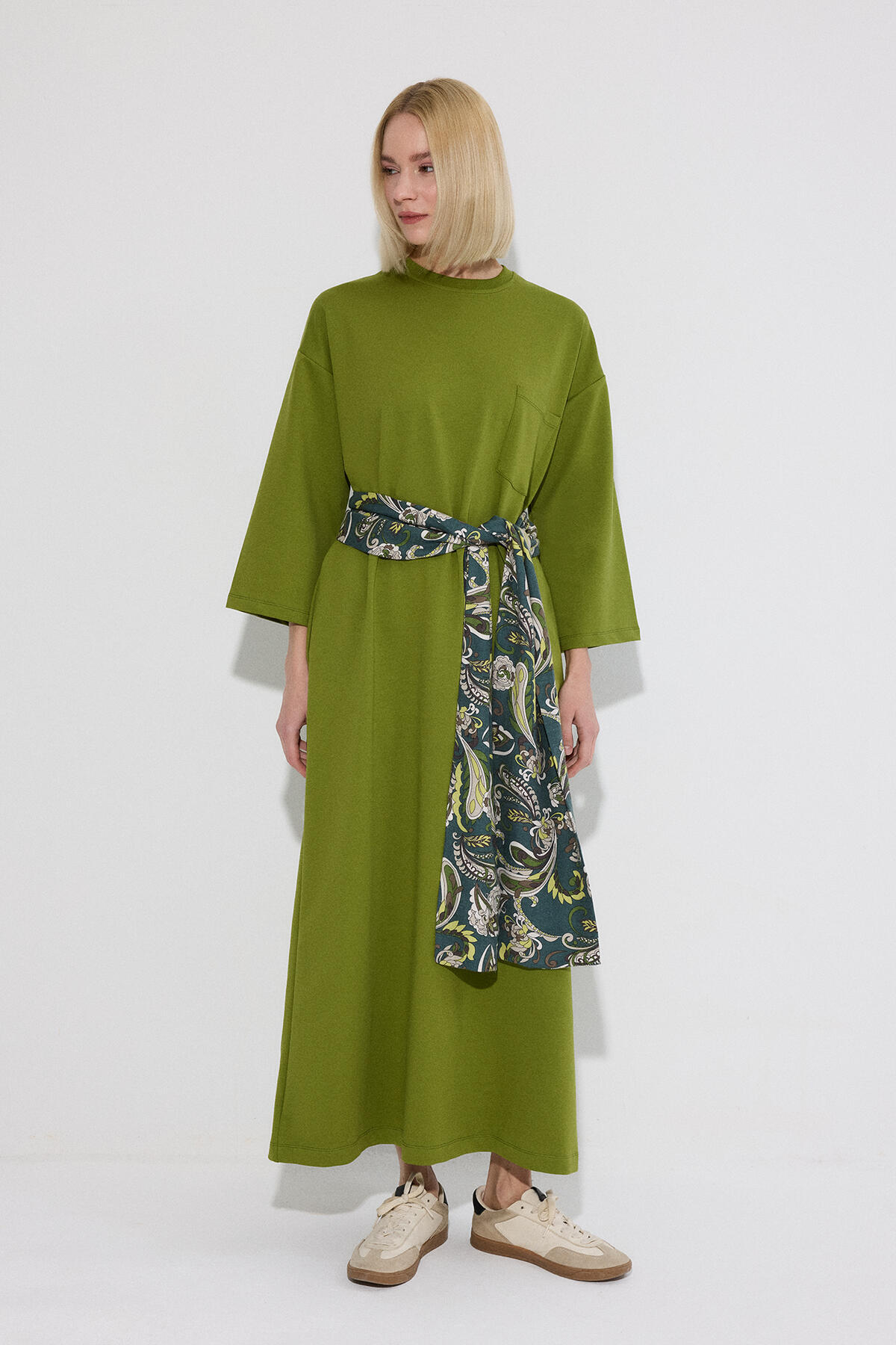 CEPLİ ÖRME ELBİSE