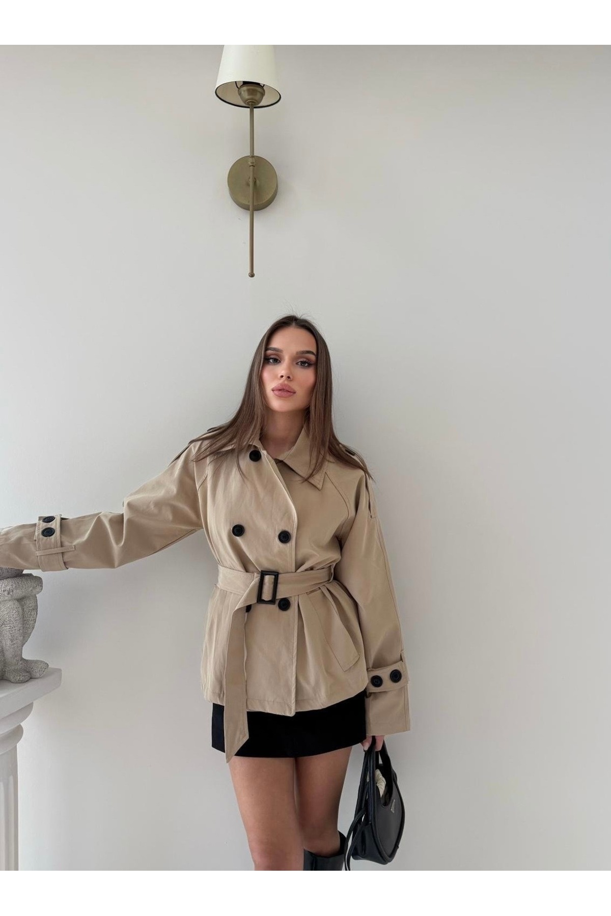 yeni sezon kemerli Trençkot