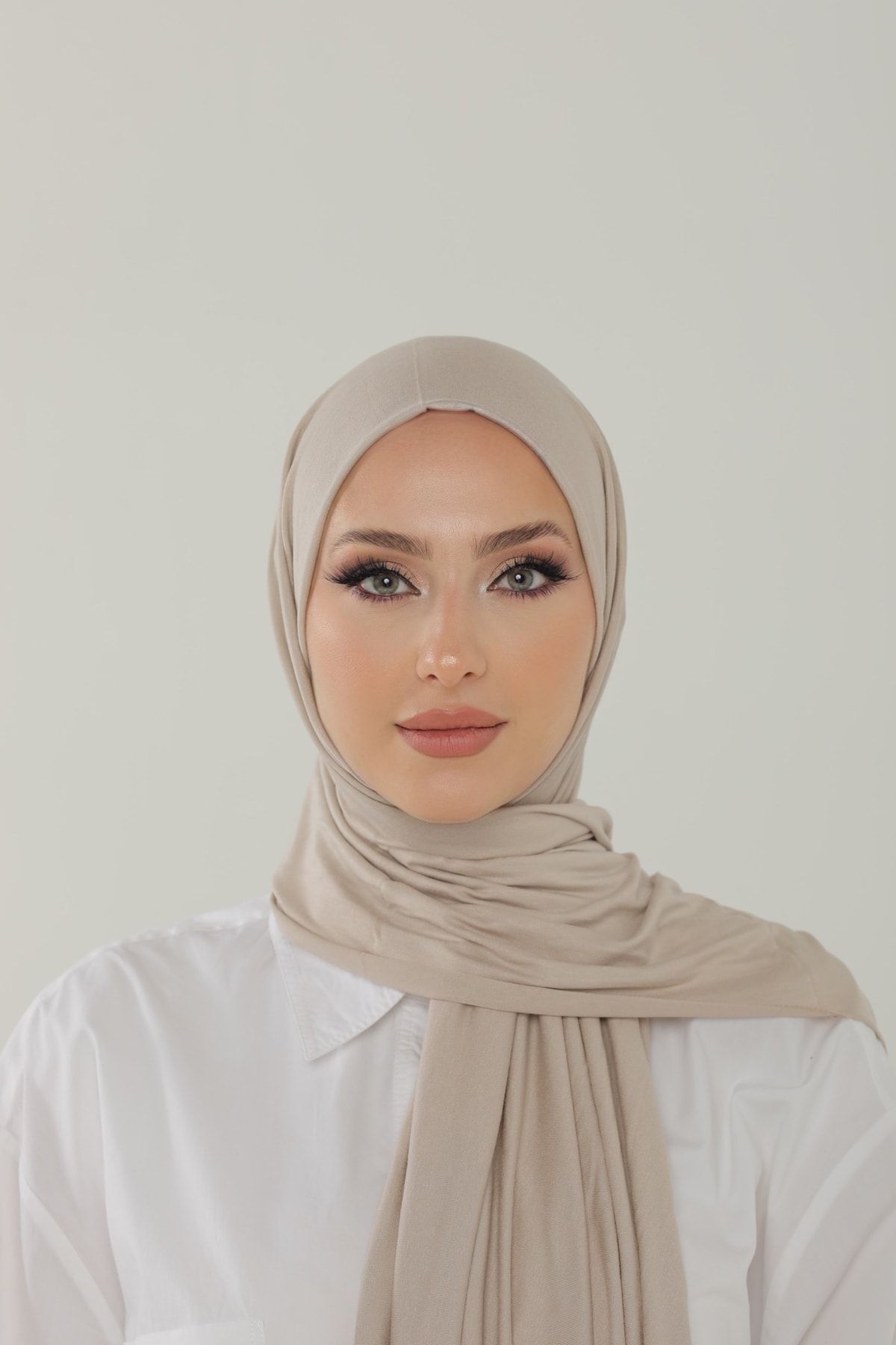 Taş Luxury Penye Şal - Kadın Tesettür Jersey Hijab Lycra Shawl