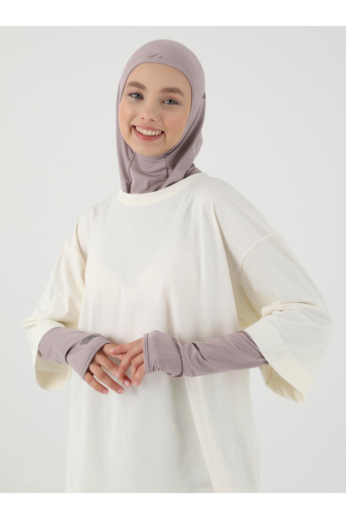 Pro Sport Set Tesettür Spor Set - St 053 Duman Gülü