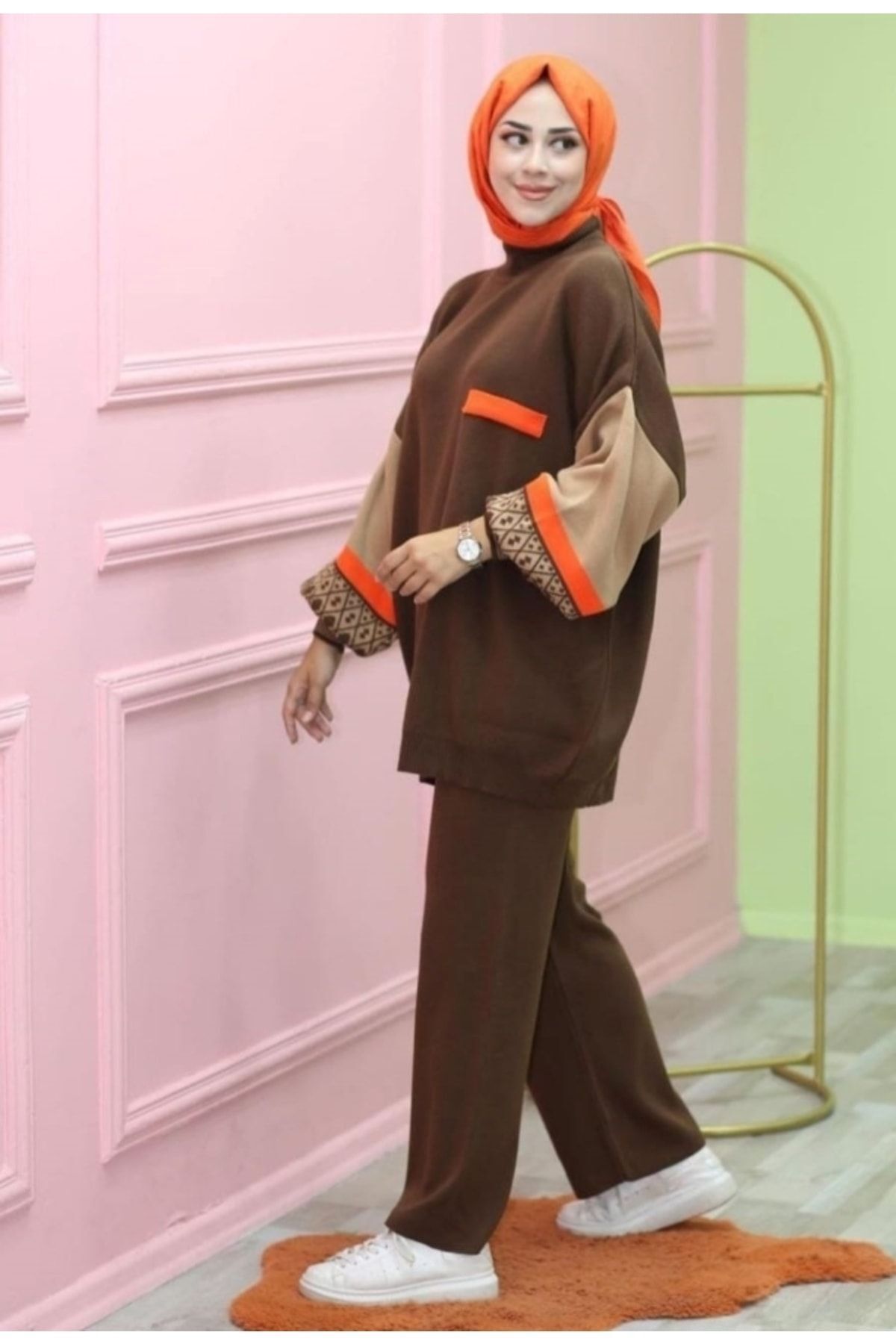 Kadın Ikili Tesettür Takım Kışlık Pike