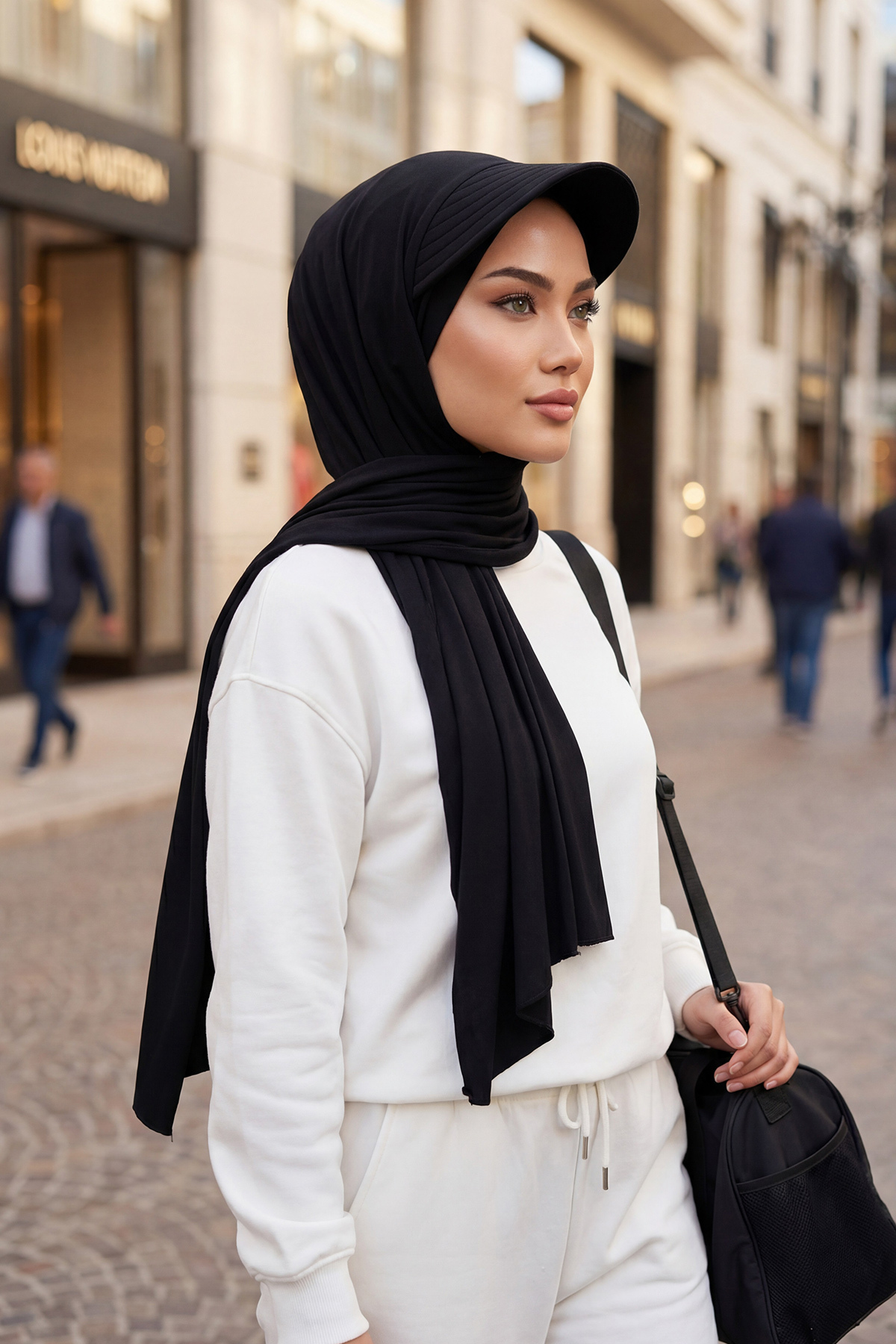 Siperlikli Penye Şal,SS-1,Siyah