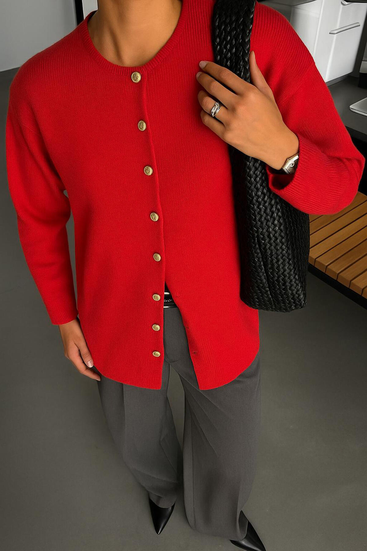 GOLD DÜĞMELİ UZUN HIRKA