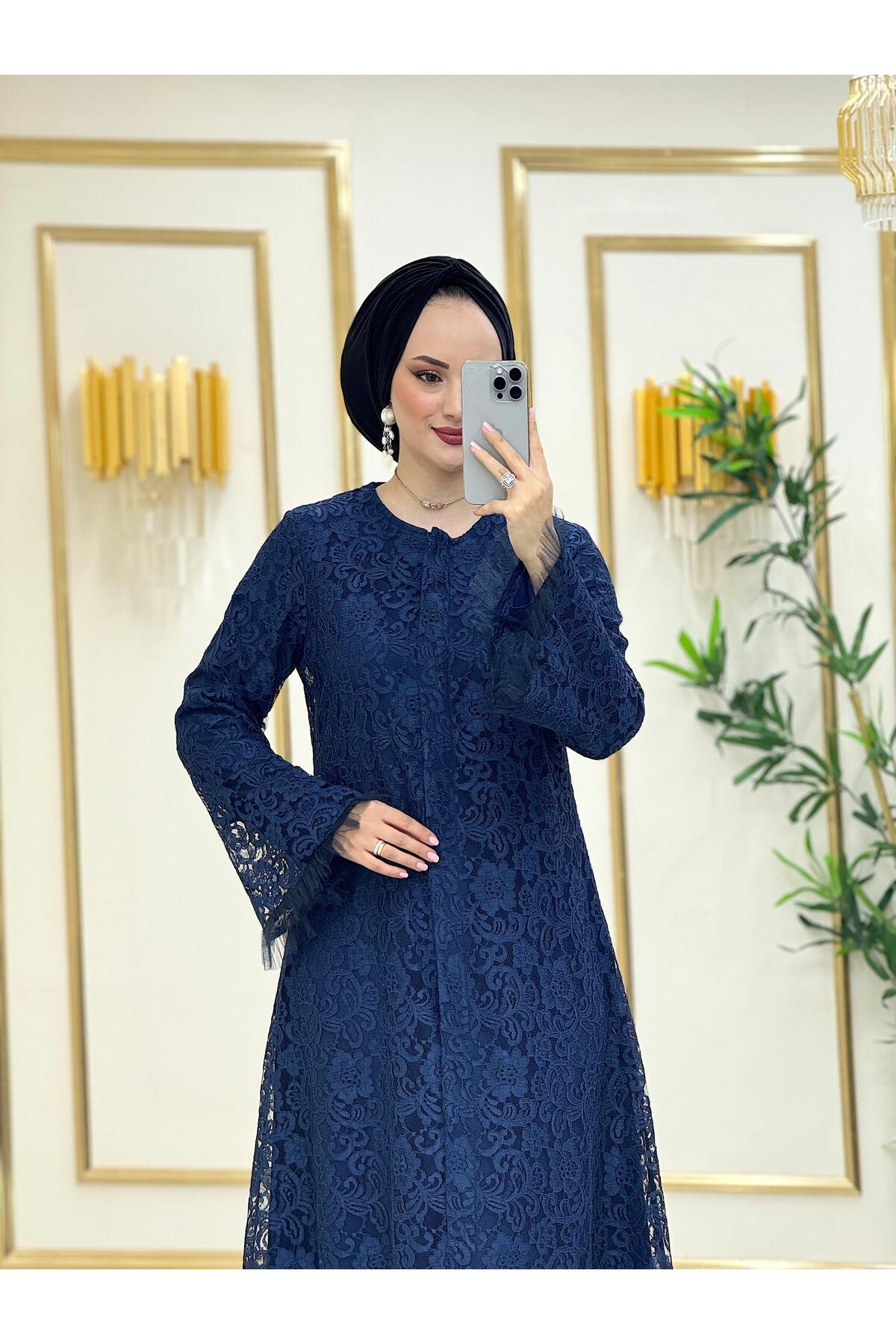 Güpürlü Abiye Ferace