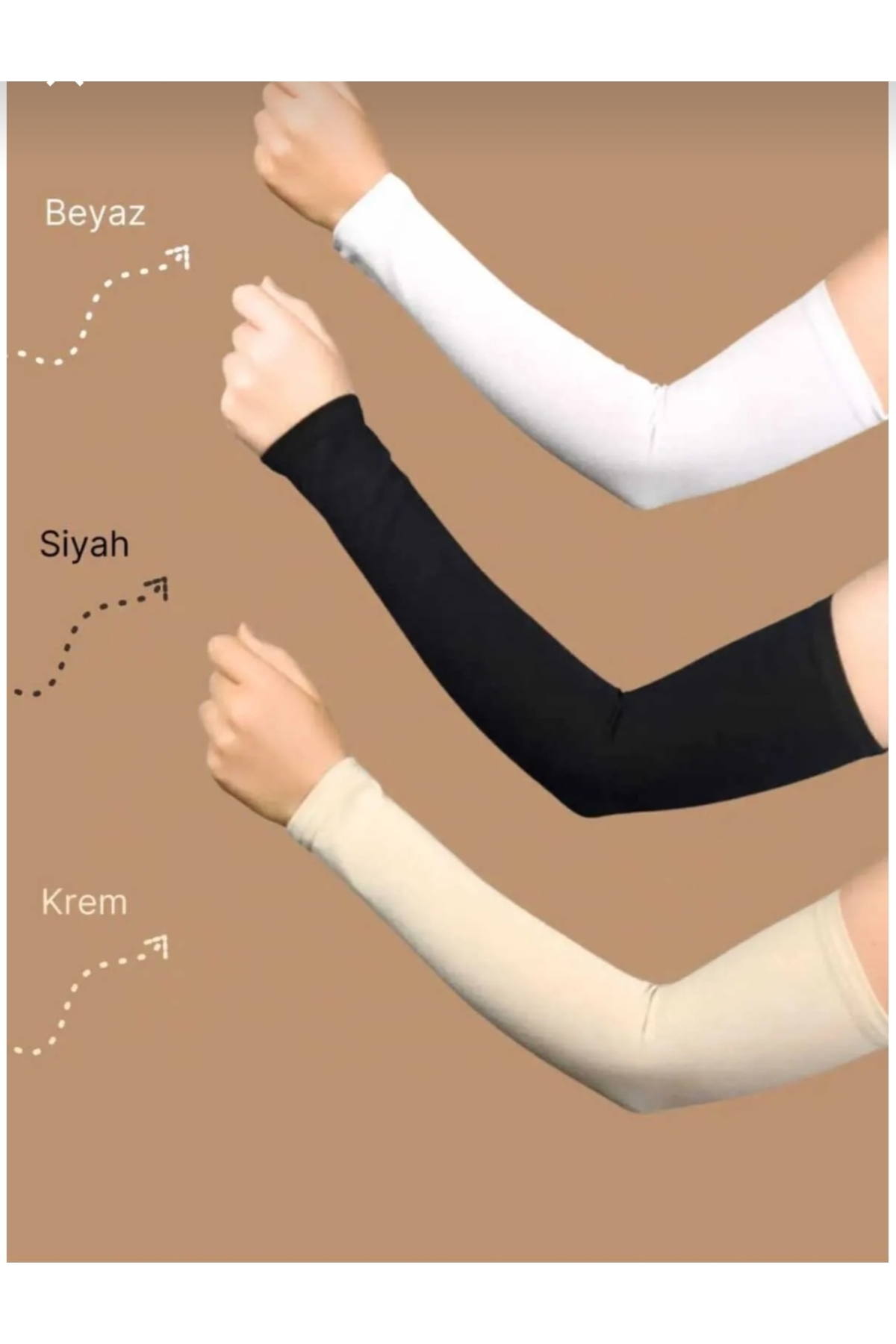 3 adet Sandy Likralı Esnek Penye impavido çok amaçlı kolluk