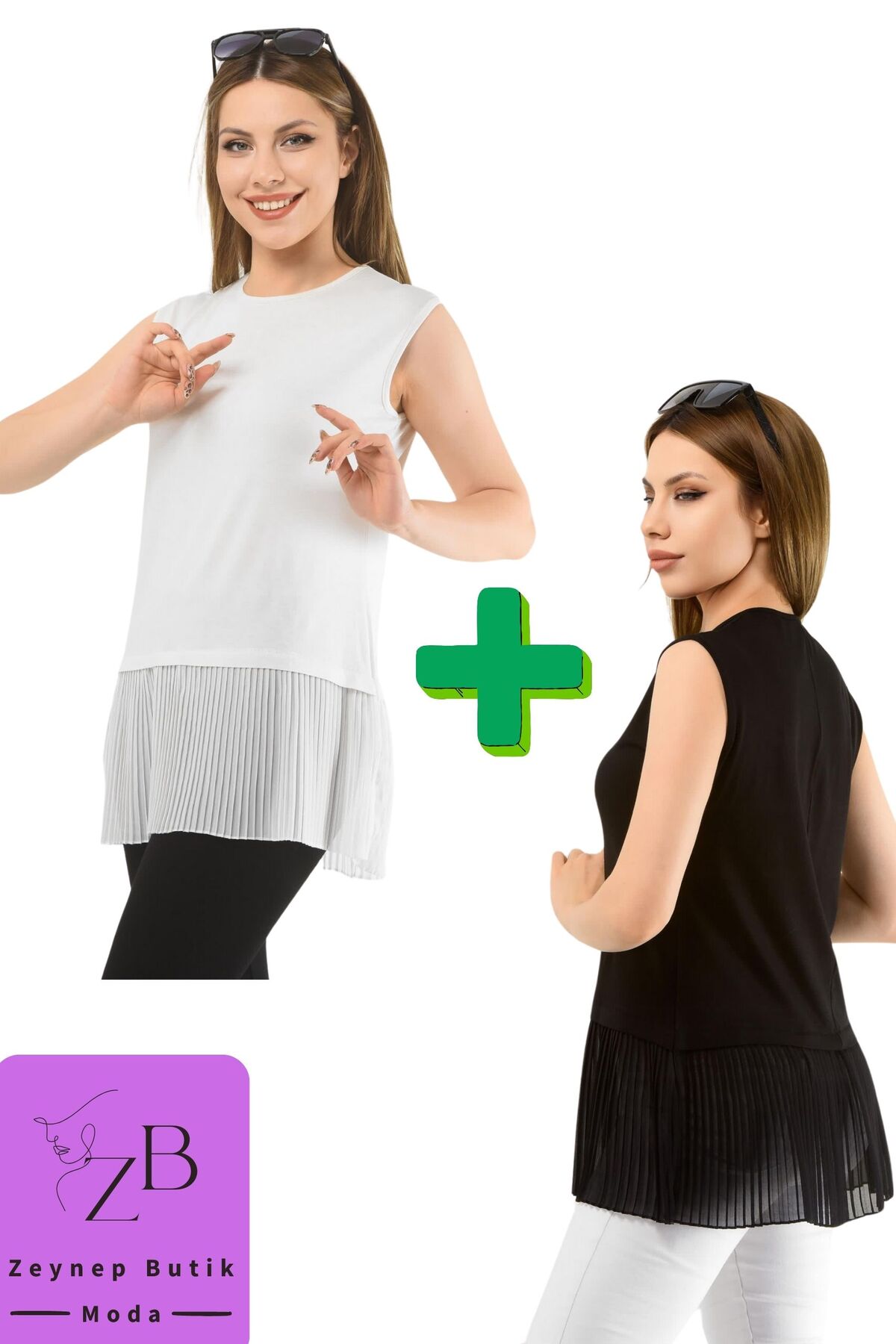 Piliseli İçlik Tunik 2'li Paket 1387