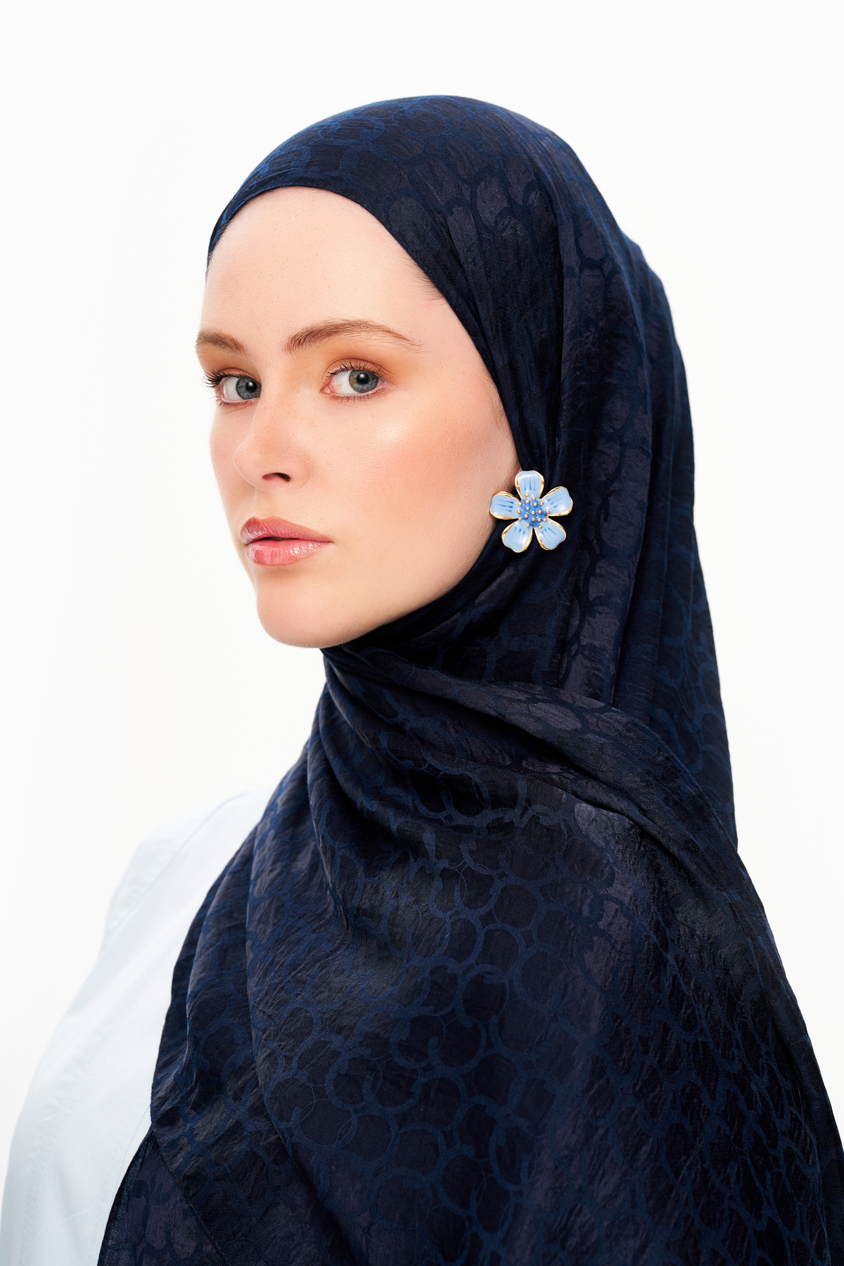 Perla Premium Jakarlı Şal Gece Siyahı