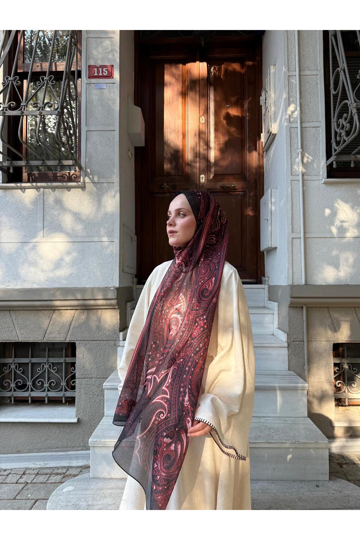 ince Vual İpek Şal Kadın Hafif ve Zarif