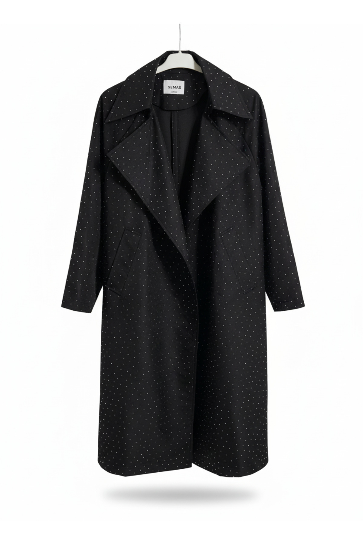 PREMİUM TAŞLI OVERSİZE TRENÇKOT